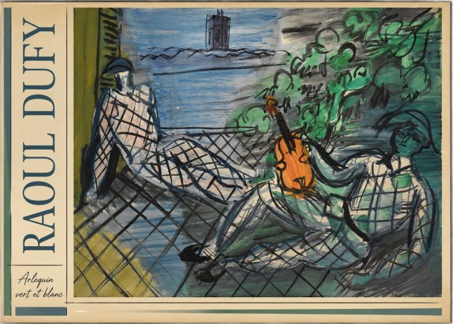Raoul Dufy Arlequin Vert Et Blanc No2 - Plakát