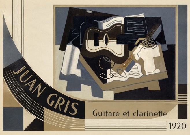 Juan Gris Guitare Et Clarinette No4 - Plakát