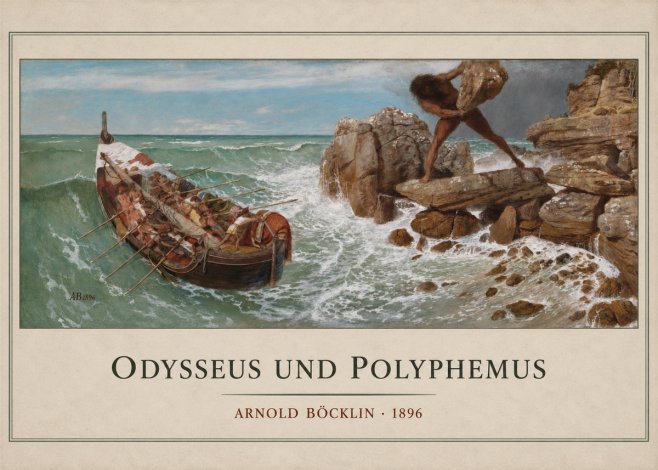 Arnold Böcklin Odysseus Und Polyphemus No3 - Plakát
