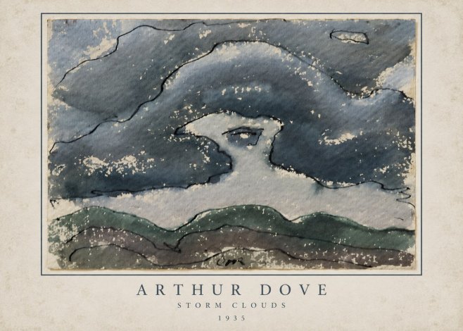 Arthur Dove Storm Clouds No3 - Plakát