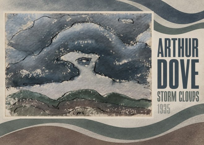 Arthur Dove Storm Clouds No4 - Plakát