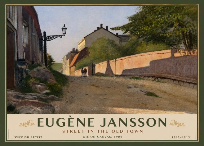 Eugène Jansson Street in the Old Town No3 - Plakát