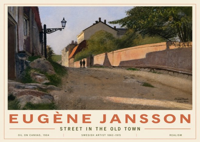 Eugène Jansson Street in the Old Town No6 - Plakát