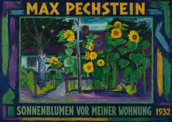 Max Pechstein Sonnenblumen Vor Meiner Wohnung No1 - Plakát