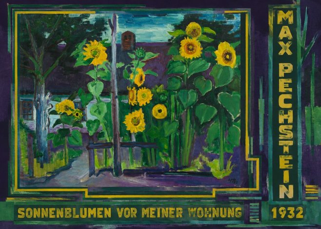Max Pechstein Sonnenblumen Vor Meiner Wohnung No3 - Plakát