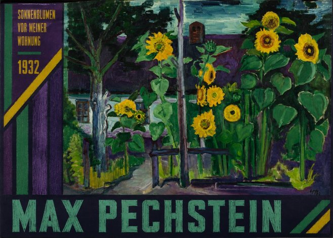 Max Pechstein Sonnenblumen Vor Meiner Wohnung No5 - Plakát