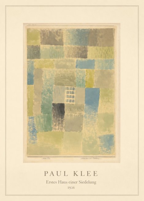 Paul Klee Erstes Haus Einer Siedelung No4 - Plakát