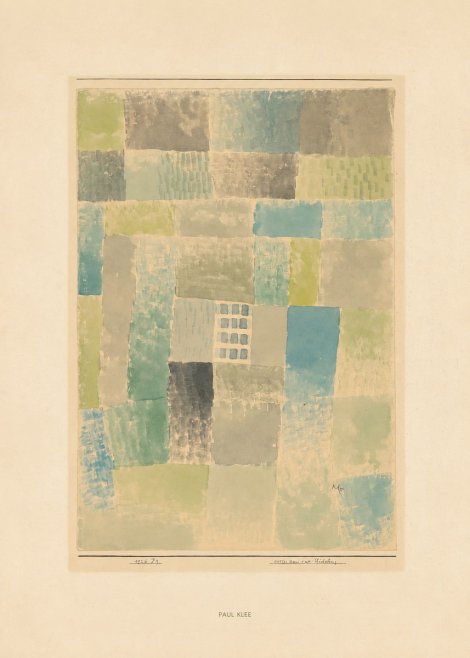 Paul Klee Erstes Haus Einer Siedelung No6 - Plakát