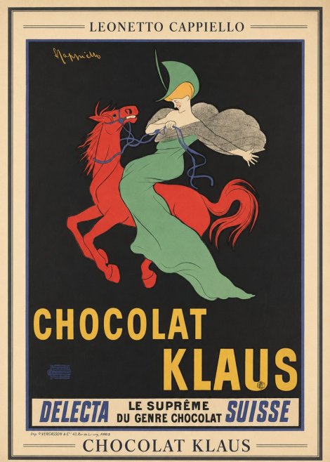 Leonetto Cappiello Chocolat Klaus III No3 - Plakát