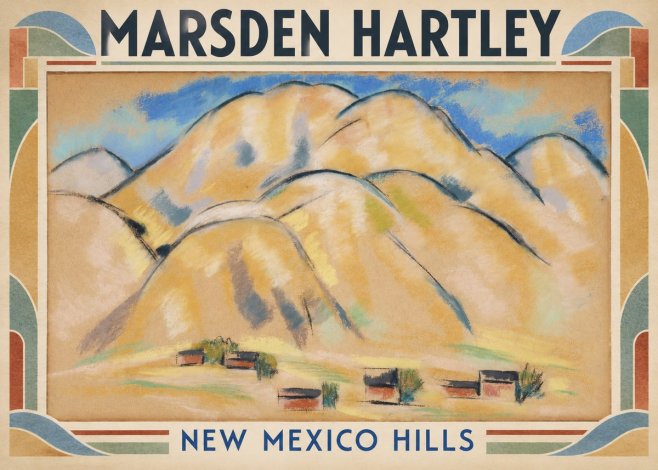 Marsden Hartley New Mexico Hills No1 - Plakát