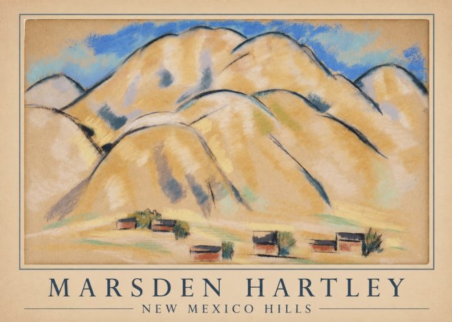Marsden Hartley New Mexico Hills No4 - Plakát