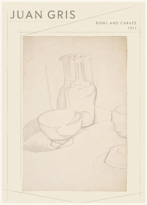 Juan Gris Bowl and Carafe No1 - Plakát