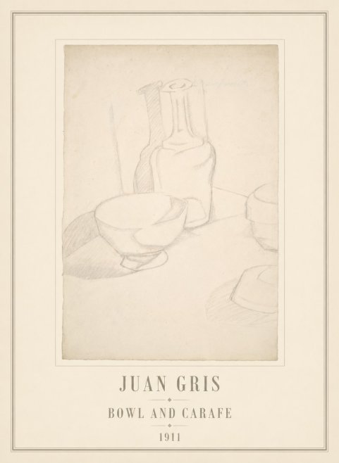 Juan Gris Bowl and Carafe No6 - Plakát