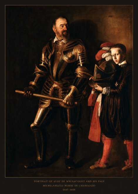 Michelangelo Merisi da Caravaggio Portrait of Alof De Wignacourt and His Page No6 - Plakát