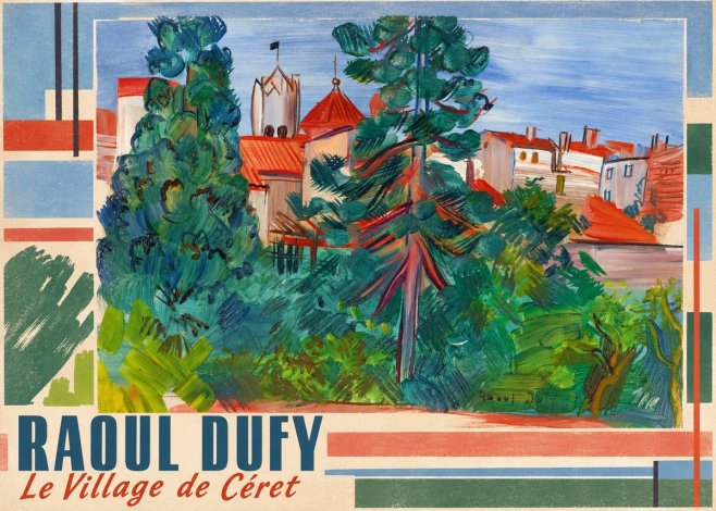 Raoul Dufy Le Village De Céret No3 - Plakát