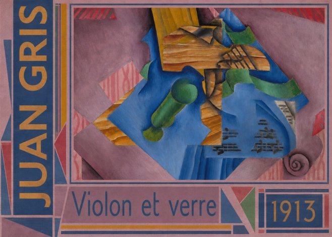 Juan Gris Violon Et Verre No2 - Plakát
