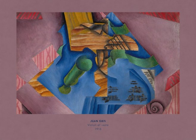 Juan Gris Violon Et Verre No5 - Plakát