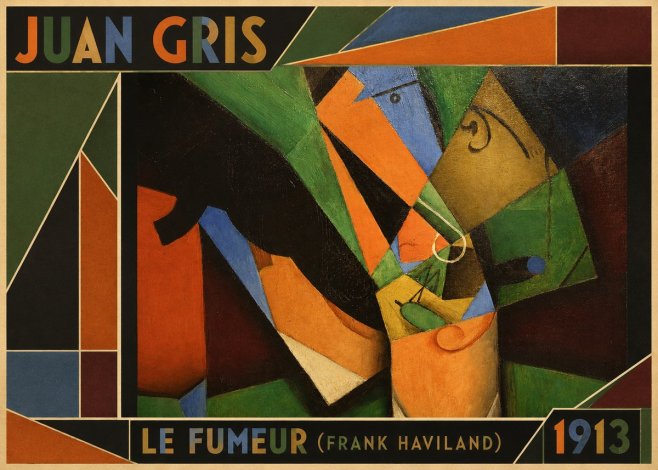 Juan Gris Le Fumeur (Frank Haviland) No1 - Plakát