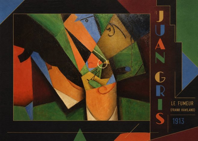 Juan Gris Le Fumeur (Frank Haviland) No2 - Plakát