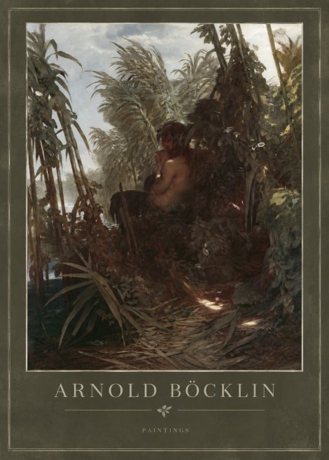 Arnold Böcklin Faun Playing the Panpipes No3 - Plakát