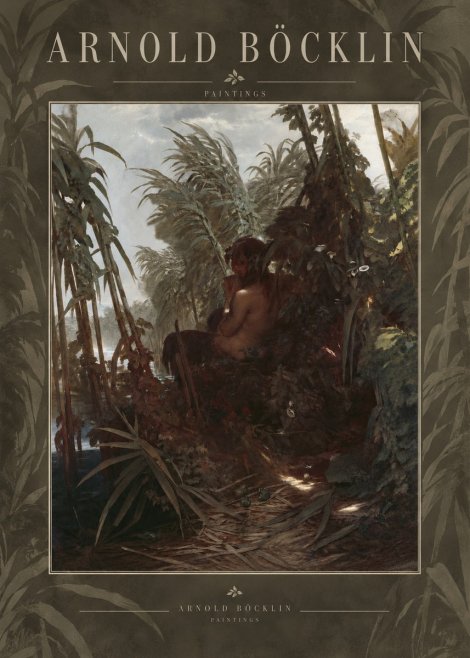 Arnold Böcklin Faun Playing the Panpipes No6 - Plakát