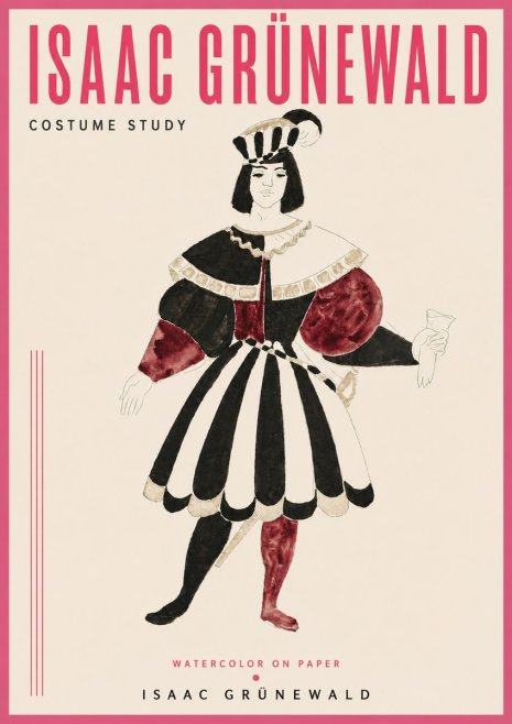 Isaac Grünewald Costume Study VIII No4 - Plakát