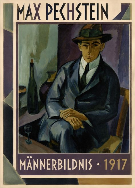 Max Pechstein Männerbildnis • 1917 No1 - Plakát