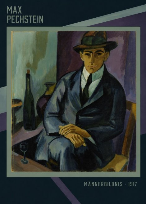 Max Pechstein Männerbildnis • 1917 No3 - Plakát