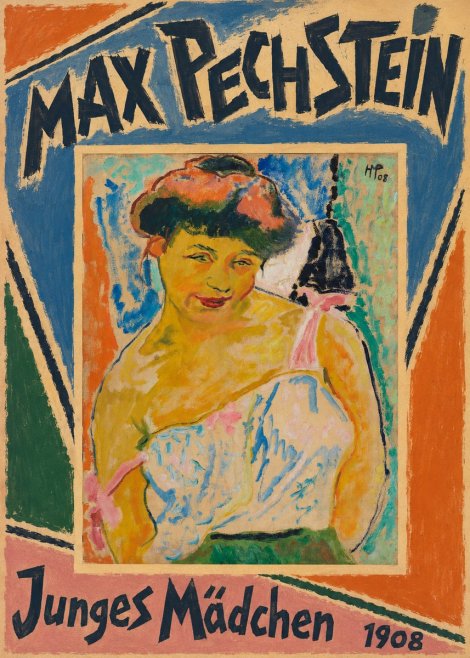 Max Pechstein Junges Mädchen No5 - Plakát