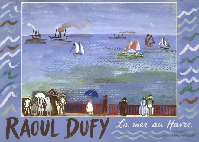 Raoul Dufy La Mer Au Havre No2 - Plakát
