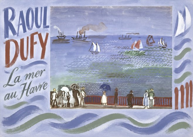 Raoul Dufy La Mer Au Havre No6 - Plakát