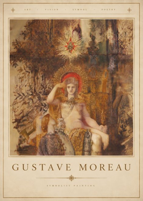 Gustave Moreau Jupiter and Semele III No4 - Plakát
