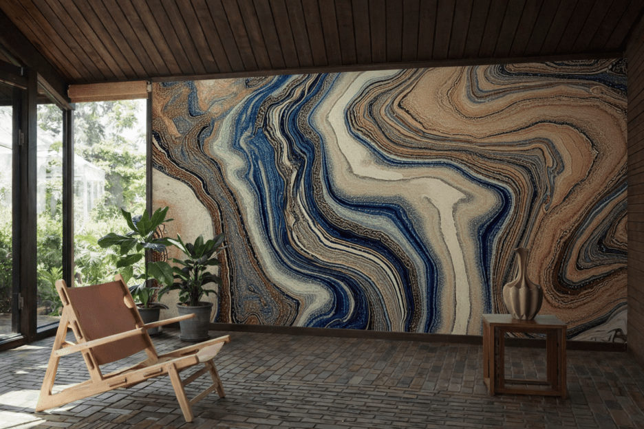 Wavy Terracotta Tides