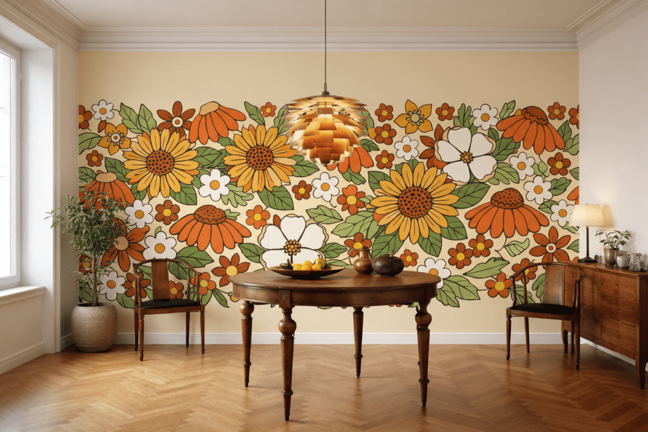 Sunlit Blossom Field