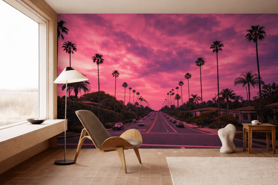 Palm Oasis Sunset
