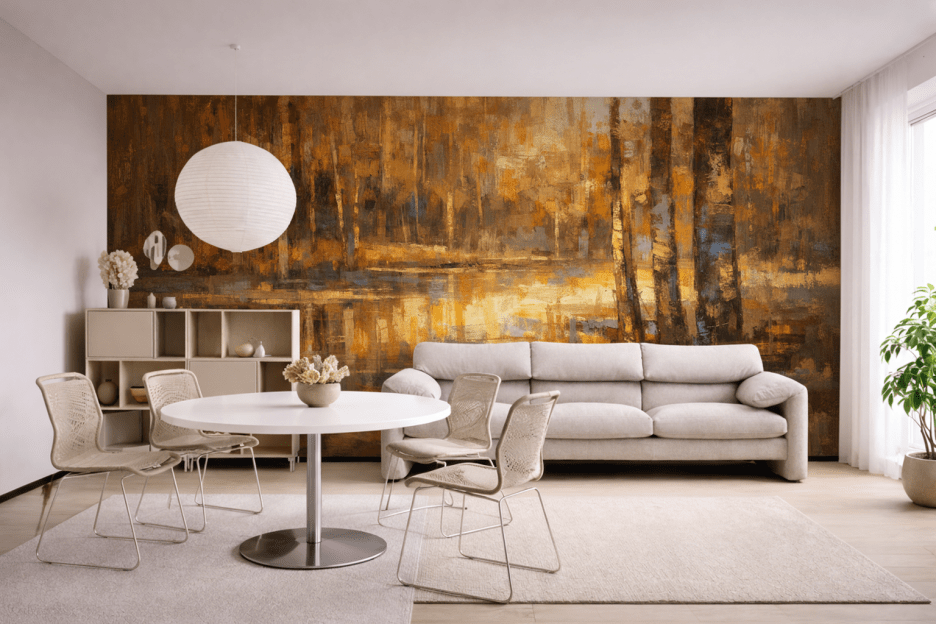 Golden Ripples Reflection