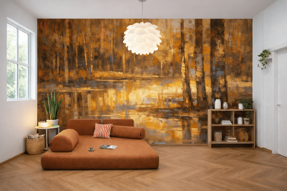 Golden Ripples Reflection