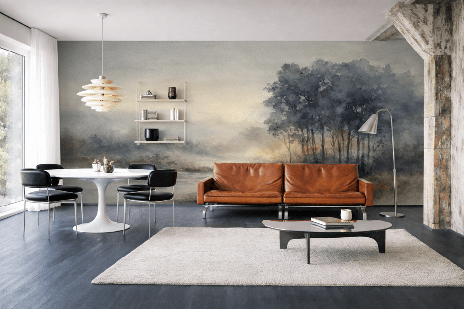 Misty Grove Reflections