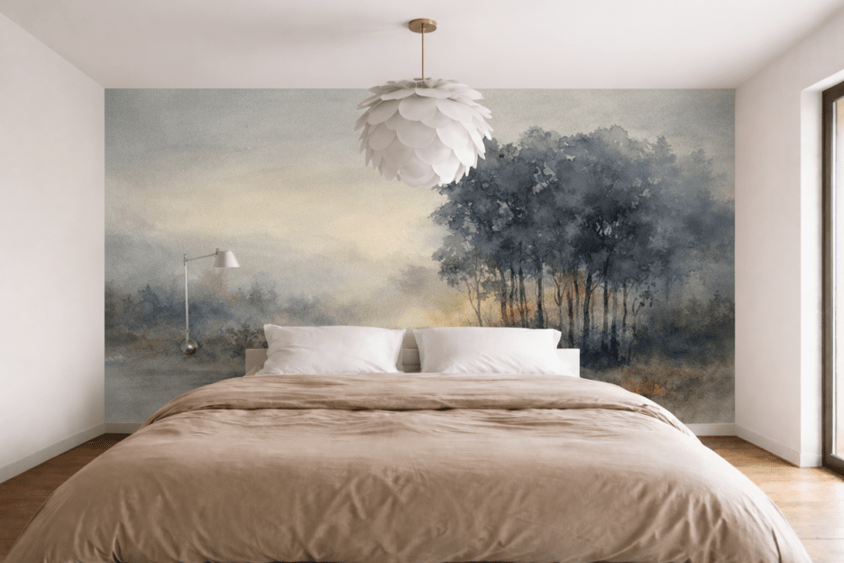 Misty Grove Reflections