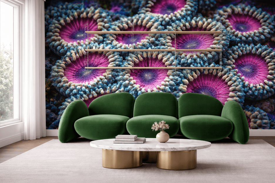 Coral Blossom Mosaic