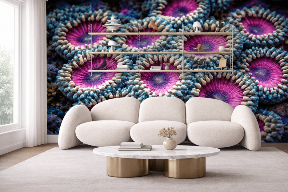 Coral Blossom Mosaic