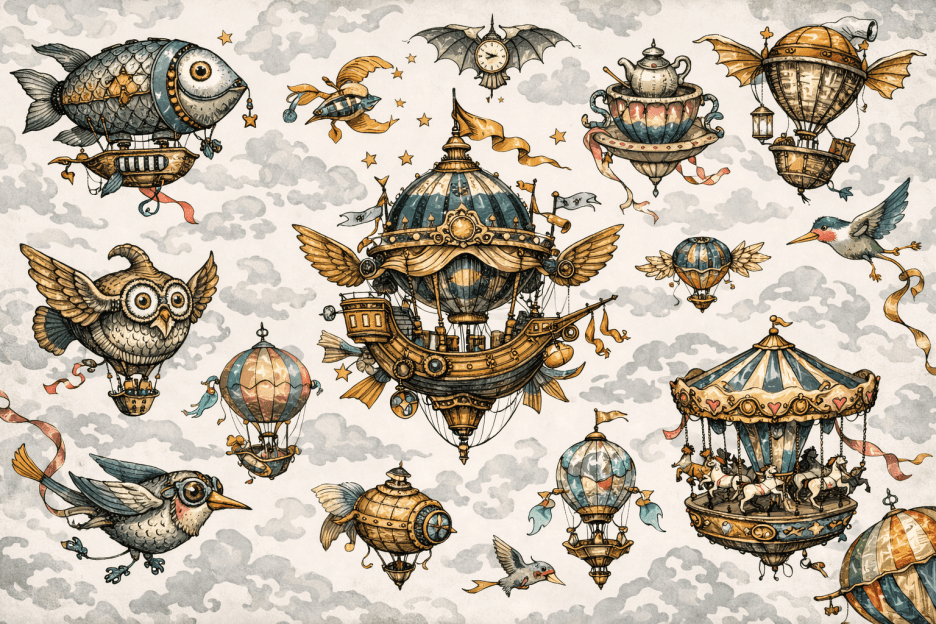 Whimsical Aviary Voyage