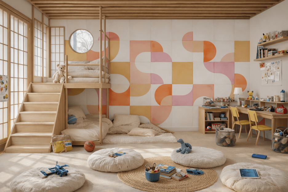 Geometric Mosaic Veil