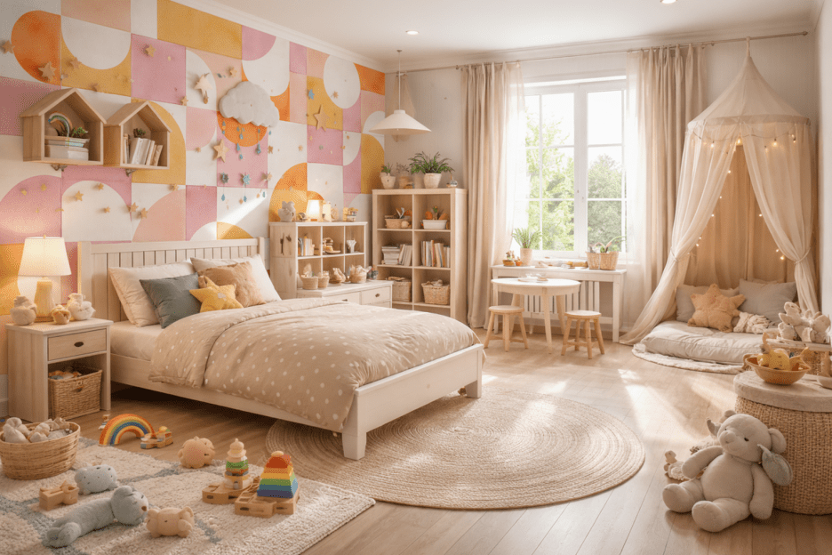 Geometric Mosaic Veil