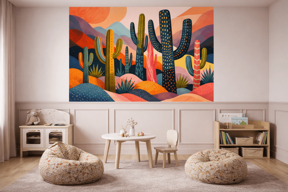 Sunset Horizon Cacti