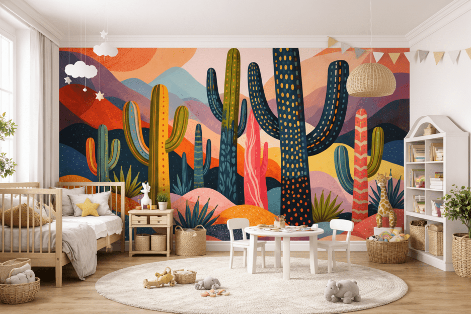 Sunset Horizon Cacti