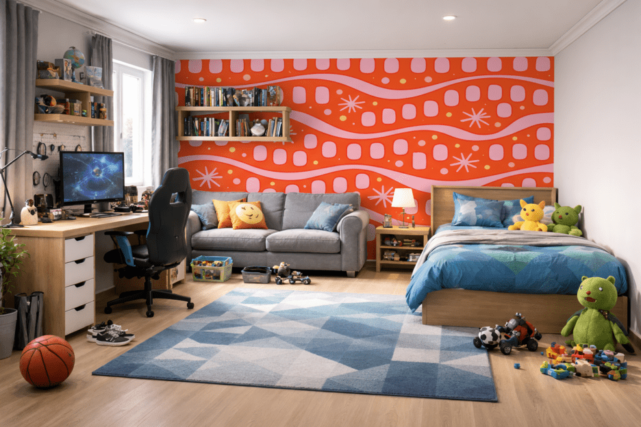 Vibrant Ripple Mosaic