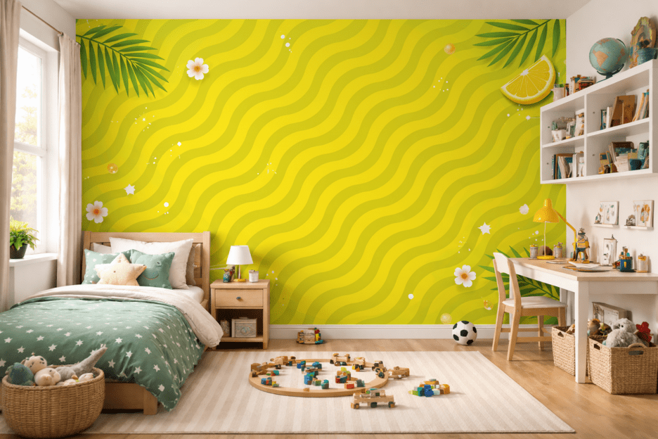 Luminous Citrus Wave
