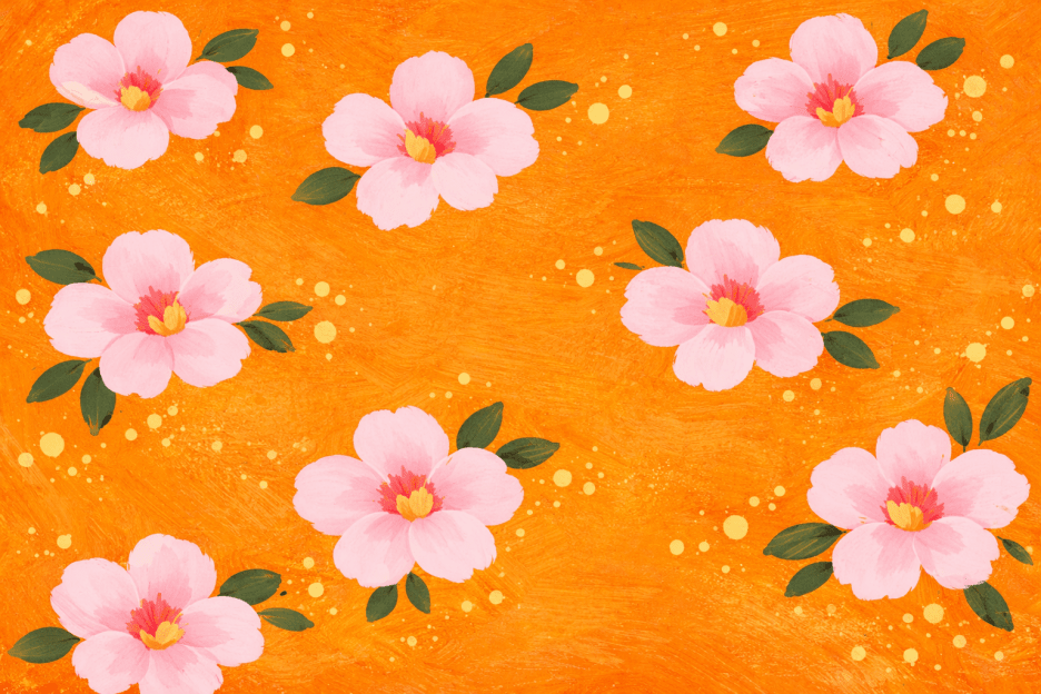 Coral Blossom Mosaic