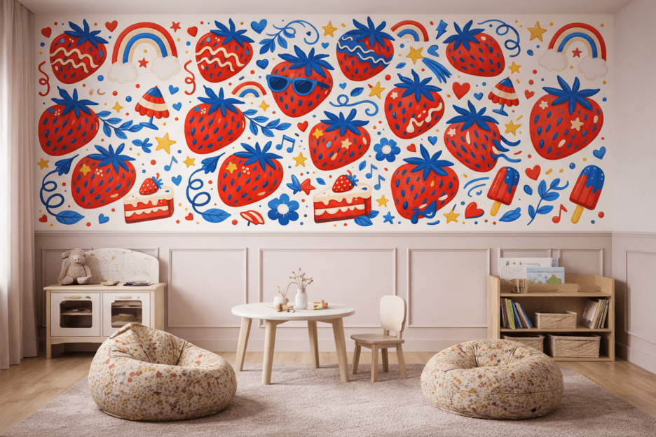 Strawberry Mural
